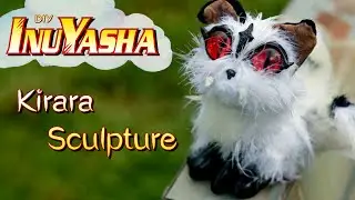 DIY Realistic Kirara mini figurine from INUYASHA // sculpture tutorial 🐾