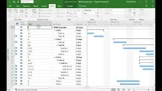 MS Project: Showing Work Breakdown Structure Code