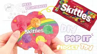 DIY Fidget Toys | Skittles Pop It Simple Dimple Fidget Toys