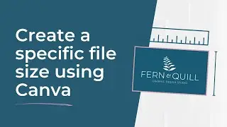 Create a custom size graphic for your logo in Canva