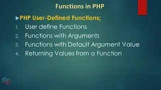 Functions in Php