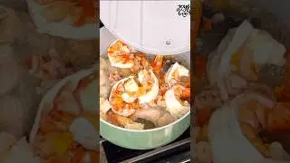 This soup Bangs with garri ! Try it . #seafood #okrasoup #shortvideo #recipe