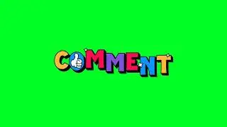 Comment green screen |comment button green screen |green screen comment