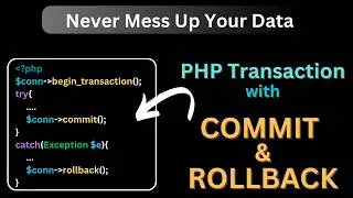 SQL Commit & Rollback in PHP | Transaction in PHP MySQL