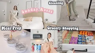 Sunday Reset Routine ✨ Cleaning, Healthy grocery shopping & To do list