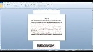 Change the page orientation and size of a single paqe in a Word document [Word 2010, 2016]