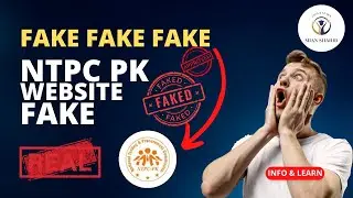 NTPC PK Website Real or Fake | Fake | fake | Please koi b candidate us website say apply na kry