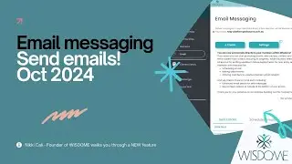 New Email Feature Inside Wisdome | Simplified Email Messaging for Course Creators & Coaches!