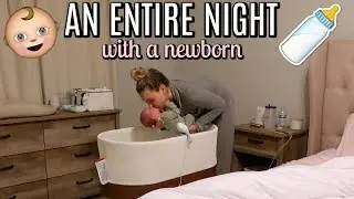 NIGHT TIME ROUTINE WITH A NEWBORN | 2 WEEKS OLD + EXCLUSIVELY BREASTFEEDING | Tara Henderson