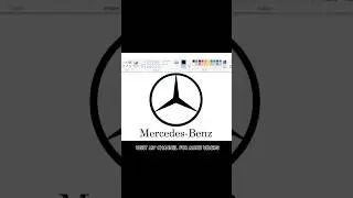 Mercedes-Benz Logo Drawing in Ms Paint. #mspaint #shorts #logodrawing #mercedesbenz