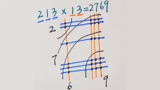 Japanese Multiplication - Using Lines