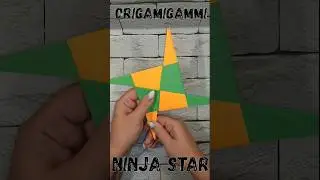 ✴️Оригами СЮРИКЕН НИНДЗЯ из бумаги A4✴️Origami NINJA SHURIKEN made of A4 paper✴️ 