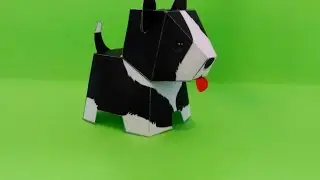 Собачка из бумаги ! How to make the dog ?