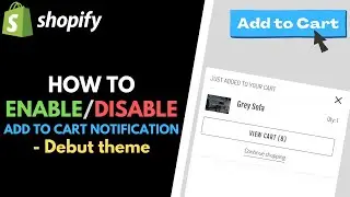Shopify Debut Theme: How to Enable or Disable 