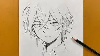 How to draw cute anime boy easy step-by-step | anime drawing