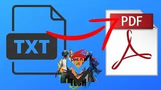 How to convert Text file into PDF 2019 | Ms word | For free