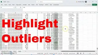 Highlight Outliers With Conditional Formatting For Values Above or Below a Given Standard Deviation