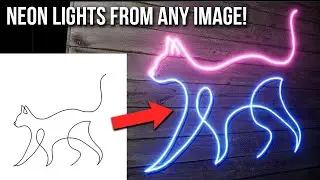 Create 3d Neon Signs FROM ANY IMAGE! Blender + Unreal engine 5 + Inkscape tutorial