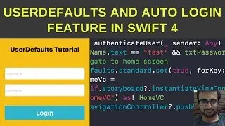 USerDefaults and auto login feature in swift 4