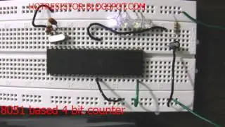 4 BIT COUNTER using 8051 or AT89C51 microcontroller