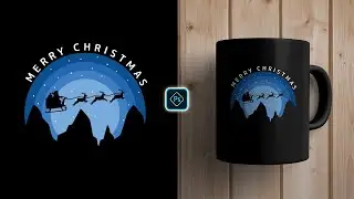 Christmas Coffee Mug Design in Adobe Photoshop Tutorial