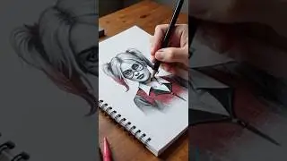 AI generated drawing | Harley Quinn | sketchbook