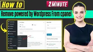 How to remove powered by wordpress from cpanel 2024