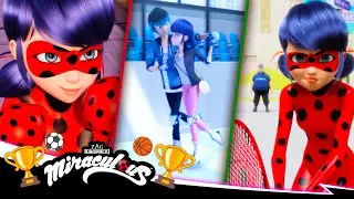 🇧🇷 MIRACULOUS | 🏆🏅 ESPORTES ⛸️🏸 | Compilação 2 🐞 As Aventuras de Ladybug