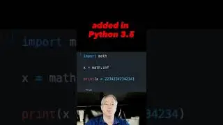 Get an infinite number in Python #python #shorts