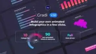 Gradient Infographics Pack Motion Graphics | After Effects Templates Download