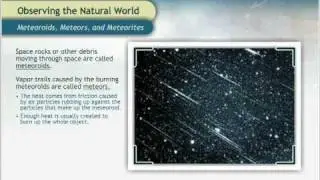 Meteoroids, Meteors, and Meteorites