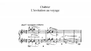 Emmanuel Chabrier: L'invitation au voyage (1870)