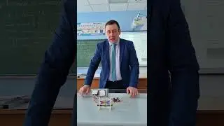 Принцип действия электродвигателя (опыт по физике) #школа