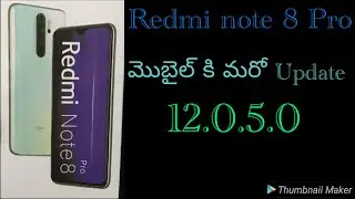Redmi Note 8 Pro India Stable V12.0.5.0 || HOW TO INSTALL MIUI 12  OTA UPDATE || IN TELUGU