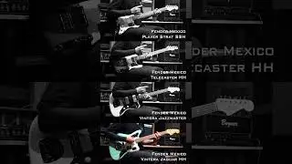 Fender Mexico Strat SSH vs Tele HH vs Jazzmaster vs Jaguar HH | Nirvana - Smells Like Teen Spirits