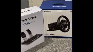 fanatec DD extreme with CSL pedals with low cell kit unboxing 2024 my experience