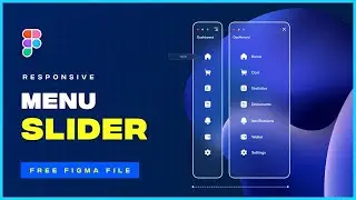 Create Responsive Menu Slider in Figma |  Free Figma File