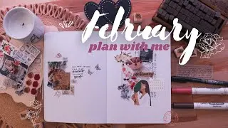 February 2022 Bullet Journal Plan with Me | Vintage Picnic Theme