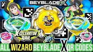 ALL WIZARD BEYBLADE X QR CODES | BEYBLADE X APP Hasbro Qr Codes | 4K HD