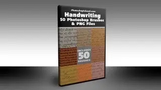 Handwriting - 50 Photoshop Brushes & PNG Files Product Preview