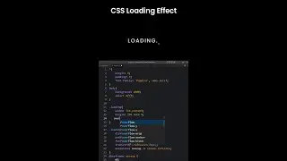 CSS Loading Effect 