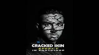 Cracked Skin Effect | Photoshop Tutorial #short #edit #viral