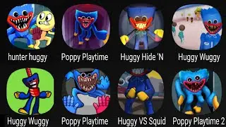 Hunter Huggy, Poppy Playtime Stretch Huggy, Huggy HideSeek, Huggy Wuggy Playtime, Huggy VS Squid