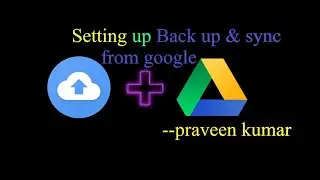 Back up & Sync from Google setup