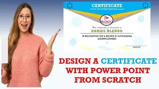 Design a Certificate with PowerPoint. Easy-to-make Certificate. #powerpoint #powerpointdesign #ppt