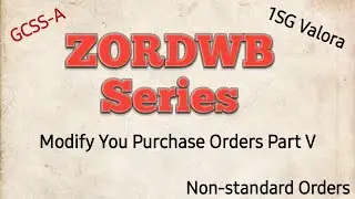 Modify You Purchase Orders Part 5