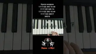 Как играть Кукла колдуна на пианино 🎹 Обучение.Часть 2(Korol i shut Kukla kolduna)
