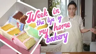 week in the life at my home bakery | planning, baking, packing orders