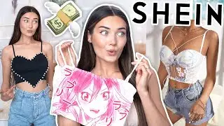 SHEIN SUMMER CROP TOP TRY ON HAUL!