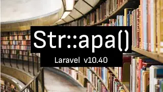 Format your titles in Laravel with the String APA method